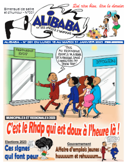 Couverture du Journal ALIBABA N° 1 du 16/01/2023
