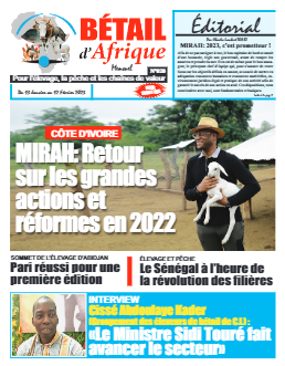 Couverture du Journal BÉTAIL D'AFRIQUE N° 20 du 13/01/2023