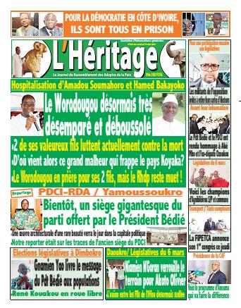Couverture du Journal L'HÉRITAGE N° 384 du 22/02/2021