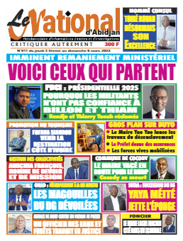 Couverture du Journal Le Nationnal N° 11 du 03/02/2022