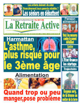 Couverture du Journal LA RETRAITE ACTIVE N° 106 du 16/02/2023