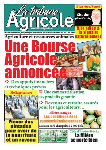 Couverture du Journal La Tribune Agricole N° 17 du 26/03/2021