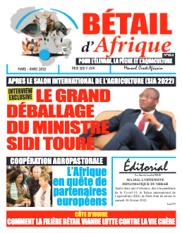 Couverture du Journal BÉTAIL D'AFRIQUE N° 14 du 24/03/2022
