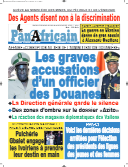 Couverture du Journal Le Panafricain N° 31 du 28/03/2022