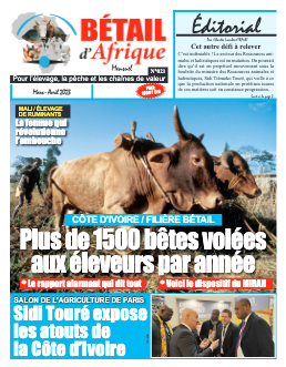 Couverture du Journal BÉTAIL D'AFRIQUE N° 21 du 27/03/2023