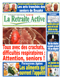 Couverture du Journal LA RETRAITE ACTIVE N° 1071 du 03/03/2023
