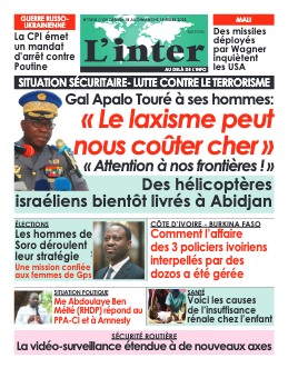 Couverture du Journal L'INTER N° 7410 du 18/03/2023