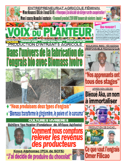 Couverture du Journal VOIX DU PLANTEUR N° 1 du 12/04/2022