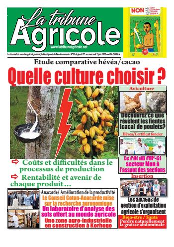 Couverture du Journal La Tribune Agricole N° 26 du 28/05/2021