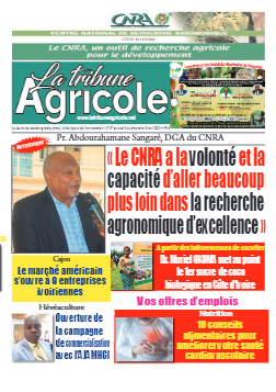 Couverture du Journal La Tribune Agricole N° 67 du 09/05/2022