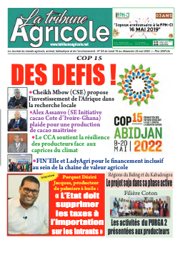 Couverture du Journal La Tribune Agricole N° 68 du 16/05/2022