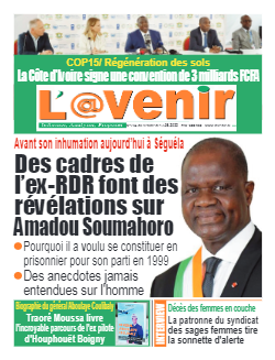 Couverture du Journal L'AVENIR N° 294 du 13/05/2022