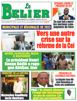 Couverture du Journal LE BELIER N° 444 du 17/05/2022