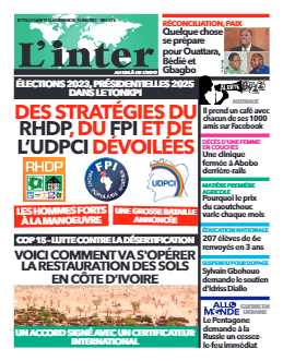 Couverture du Journal L'INTER N° 7155 du 14/05/2022