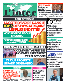 Couverture du Journal L'INTER N° 7157 du 17/05/2022