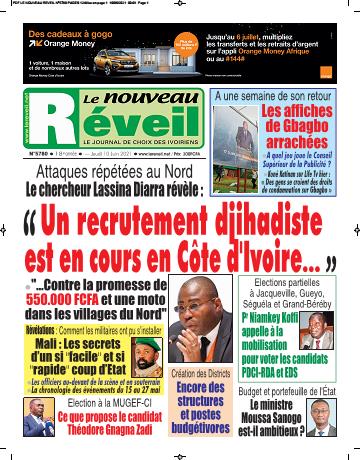 Couverture du Journal LE NOUVEAU RÉVEIL N° 5780 du 10/06/2021