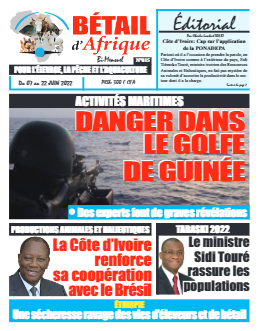 Couverture du Journal BÉTAIL D'AFRIQUE N° 15 du 07/06/2022