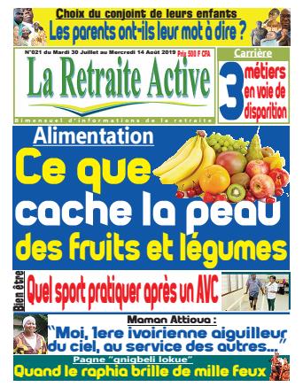 Couverture du Journal LA RETRAITE ACTIVE N° 21 du 31/07/2019