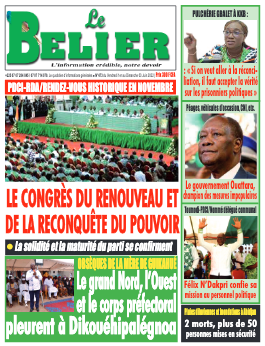 Couverture du Journal LE BELIER N° 474 du 01/07/2022
