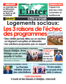 Couverture du Journal L'INTER N° 7194 du 01/07/2022