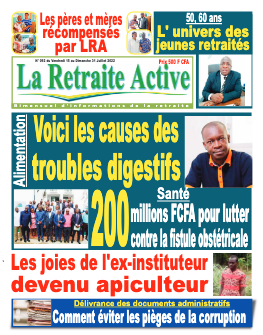 Couverture du Journal LA RETRAITE ACTIVE N° 92 du 15/07/2022