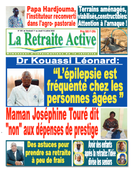Couverture du Journal LA RETRAITE ACTIVE N° 91 du 02/07/2022