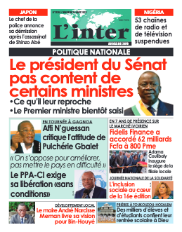 Couverture du Journal L'INTER N° 7241 du 26/08/2022