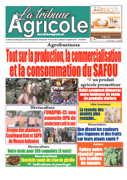 Couverture du Journal La Tribune Agricole N° 36 du 07/09/2021