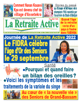 Couverture du Journal LA RETRAITE ACTIVE N° 95 du 14/09/2022