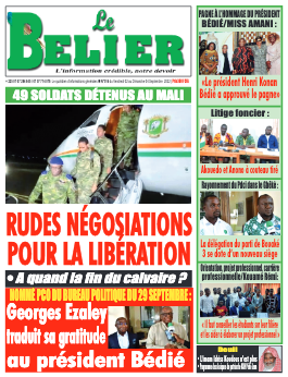 Couverture du Journal LE BELIER N° 518 du 05/09/2022