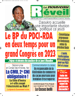 Couverture du Journal LE NOUVEAU RÉVEIL N° 6172 du 29/09/2022