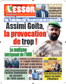 Couverture du Journal L'ESSOR IVOIRIEN N° 968 du 17/09/2022