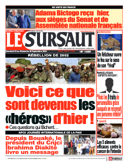 Couverture du Journal LE SURSAUT N° 1421 du 23/09/2022