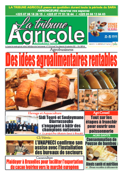 Couverture du Journal La Tribune Agricole N° 132 du 18/09/2023