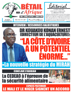 Couverture du Journal BÉTAIL D'AFRIQUE N° 11 du 19/10/2021