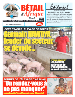 Couverture du Journal BÉTAIL D'AFRIQUE N° 19 du 18/11/2022