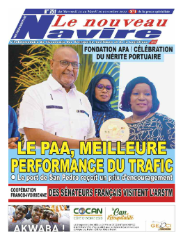 Couverture du Journal LE NOUVEAU NAVIRE N° 751 du 23/11/2022