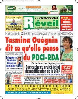 Couverture du Journal LE NOUVEAU RÉVEIL N° 6203 du 07/11/2022