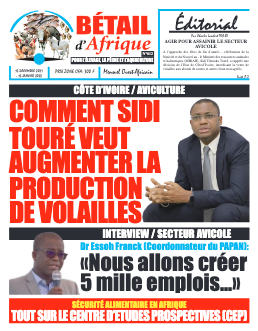 Couverture du Journal BÉTAIL D'AFRIQUE N° 12 du 15/12/2021